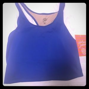 Kortni Jeane blue racer back top